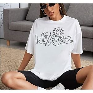 Blink Smile 182 Shirt, Blink 182 T Shirt